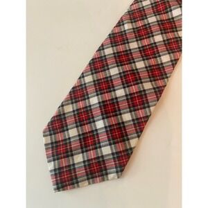 Y2k‎ Vintage Cape Cod Tie Red Black 4 Inch Plaid Grandpacore
